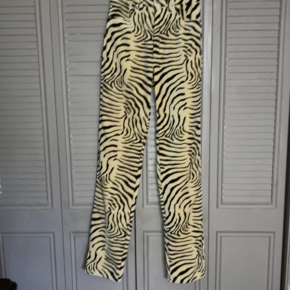 Wrangler velour tiger stripe pants
